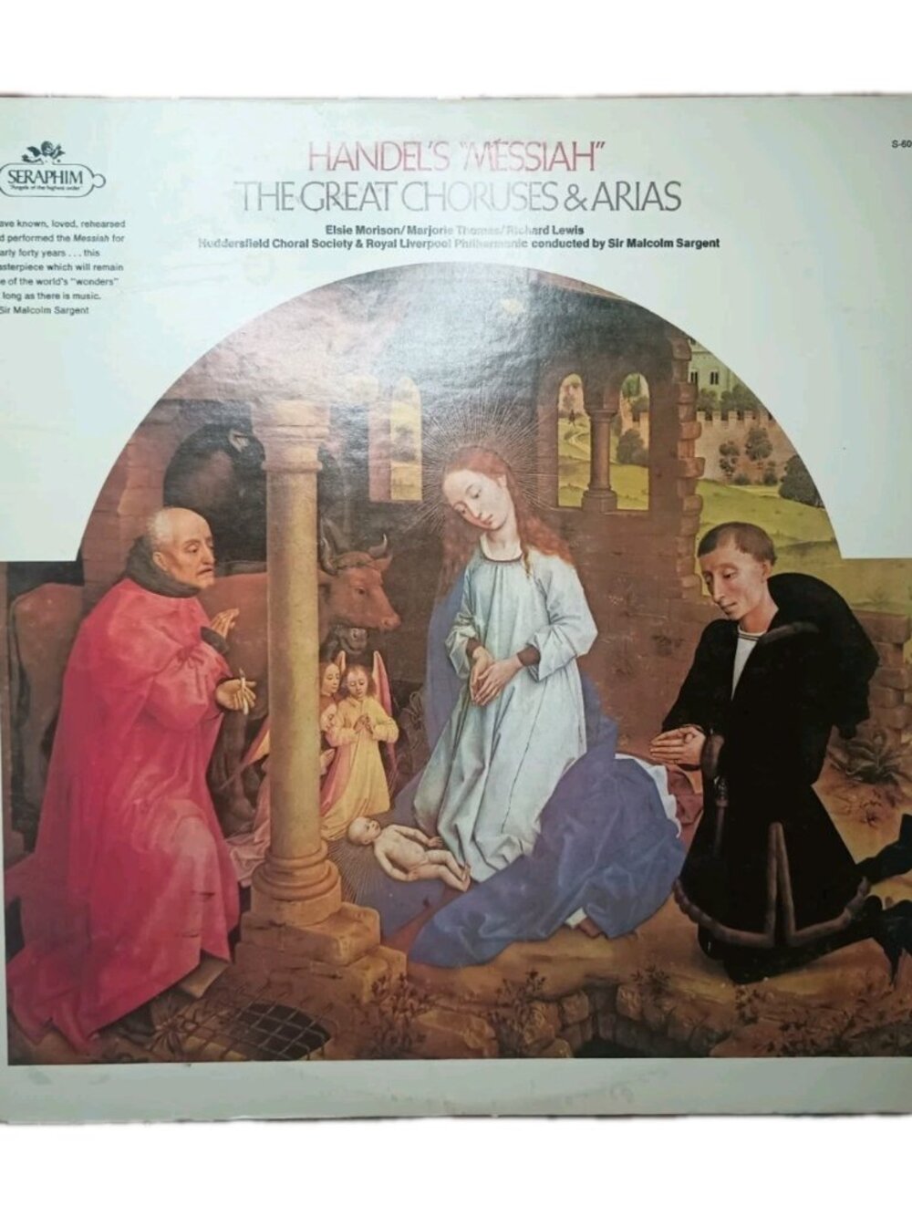 Handel's Messiah VINYL LP The Great Choruses & Aria - Seraphim Records
